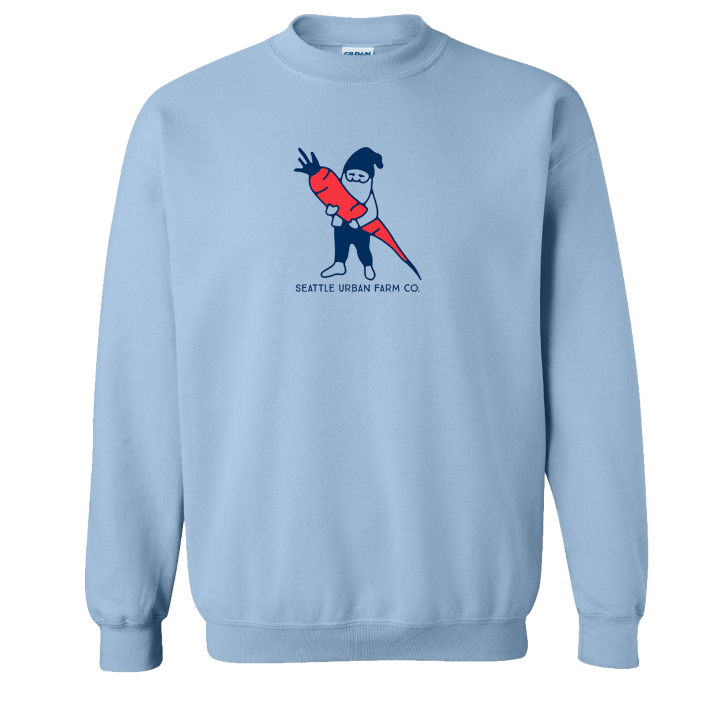Sweatshirt - Carrot gnome - Light blue