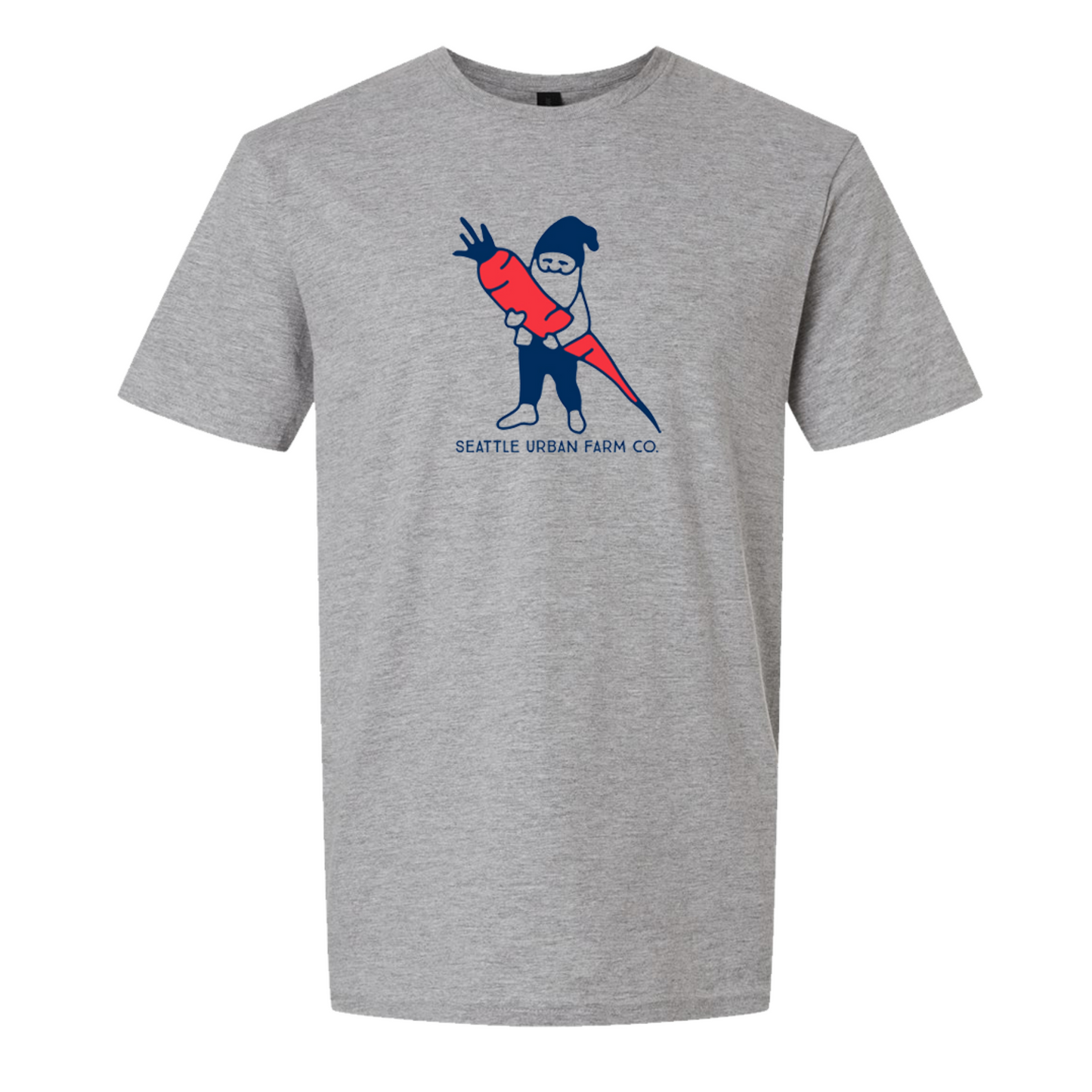 Carrot Gnome Tee - Heather Grey