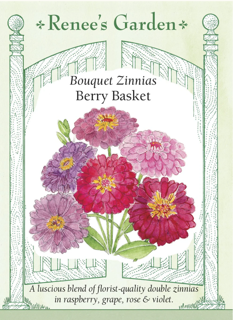 Berry Basket Bouquet Zinnias seed
