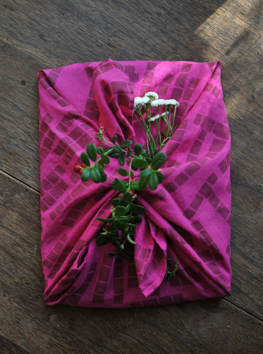 Jenny Pennywood Everywhere Square - Garden Bandana or Reusable Gift Wrap