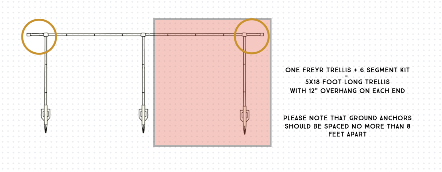Freyr vertical garden trellis extension kit offers versatile set up options