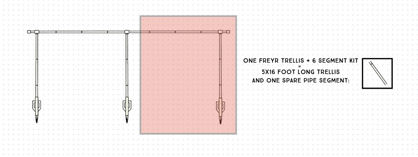 Freyr vertical garden trellis extension kit offers a variety of set up options
