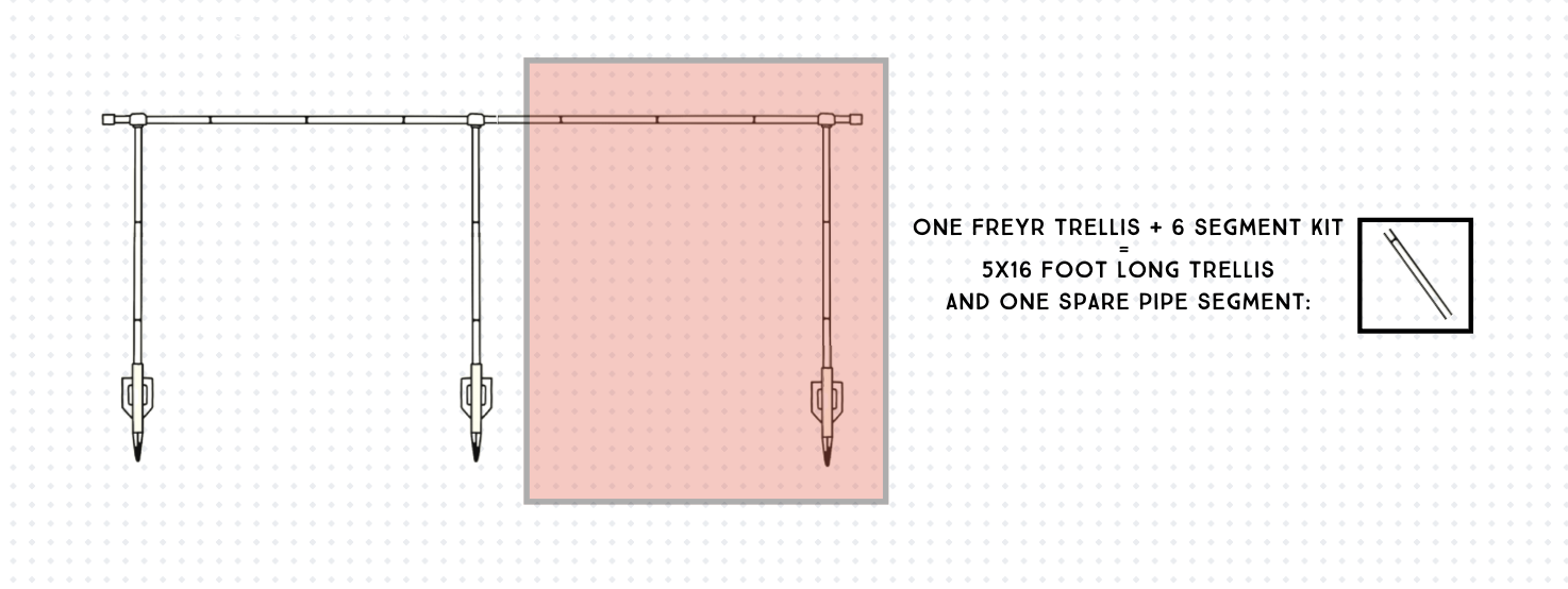 Freyr vertical garden trellis extension kit offers a variety of set up options