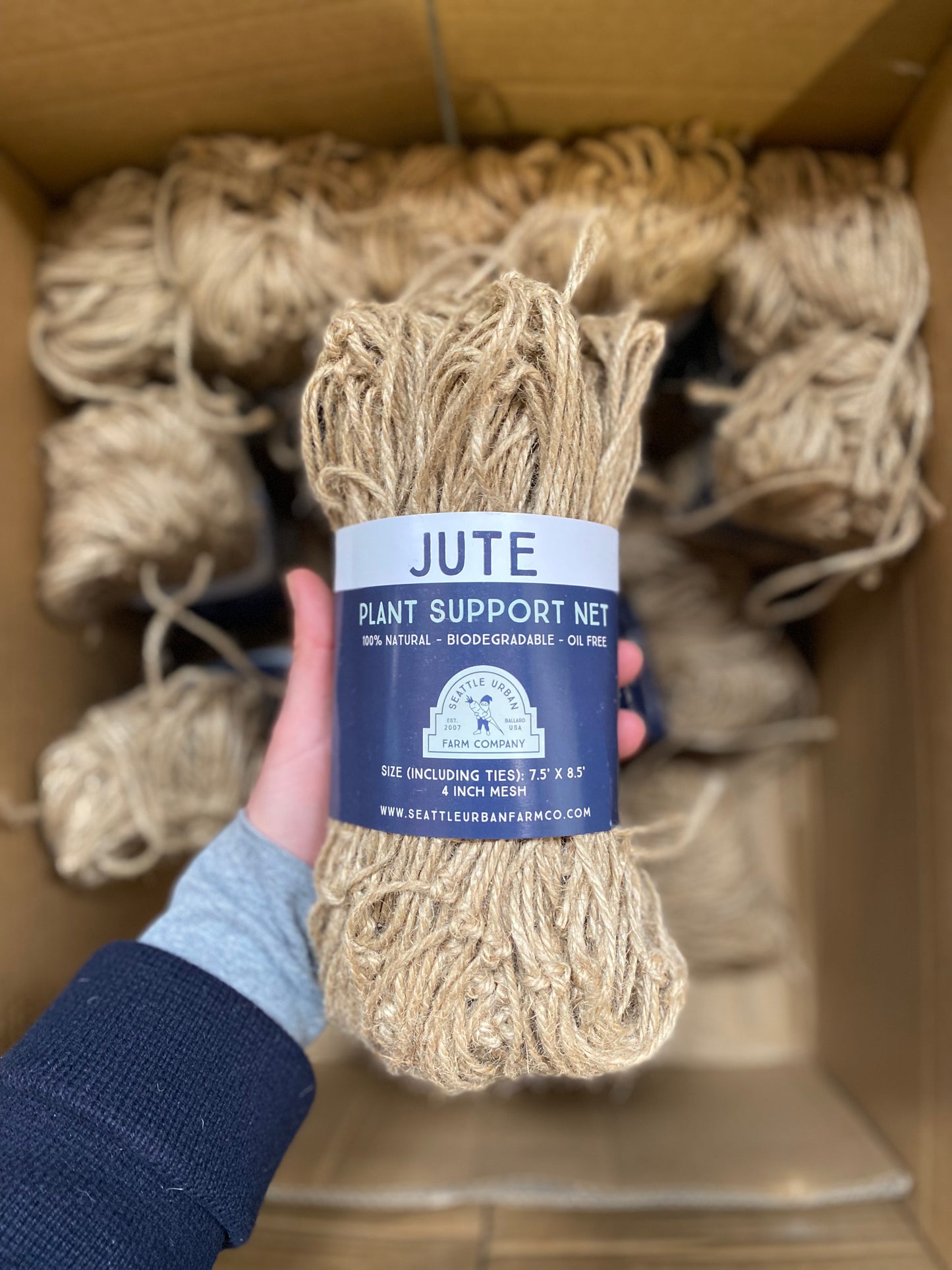(NEW!) Compostable Jute Garden Netting