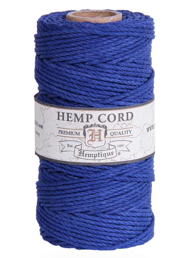 Royal blue hemp twine