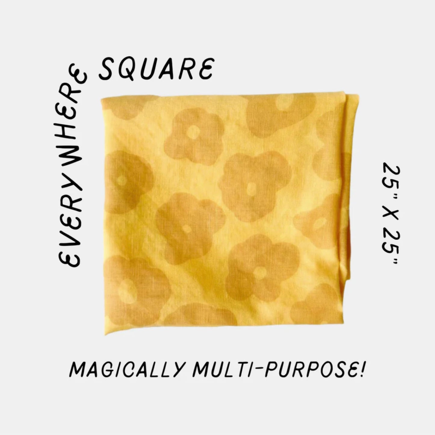 Jenny Pennywood Everywhere Square - Garden Bandana or Reusable Gift Wrap