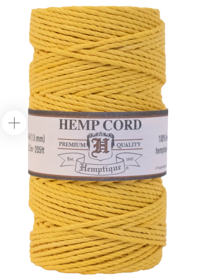 Colored hemp - corded twine