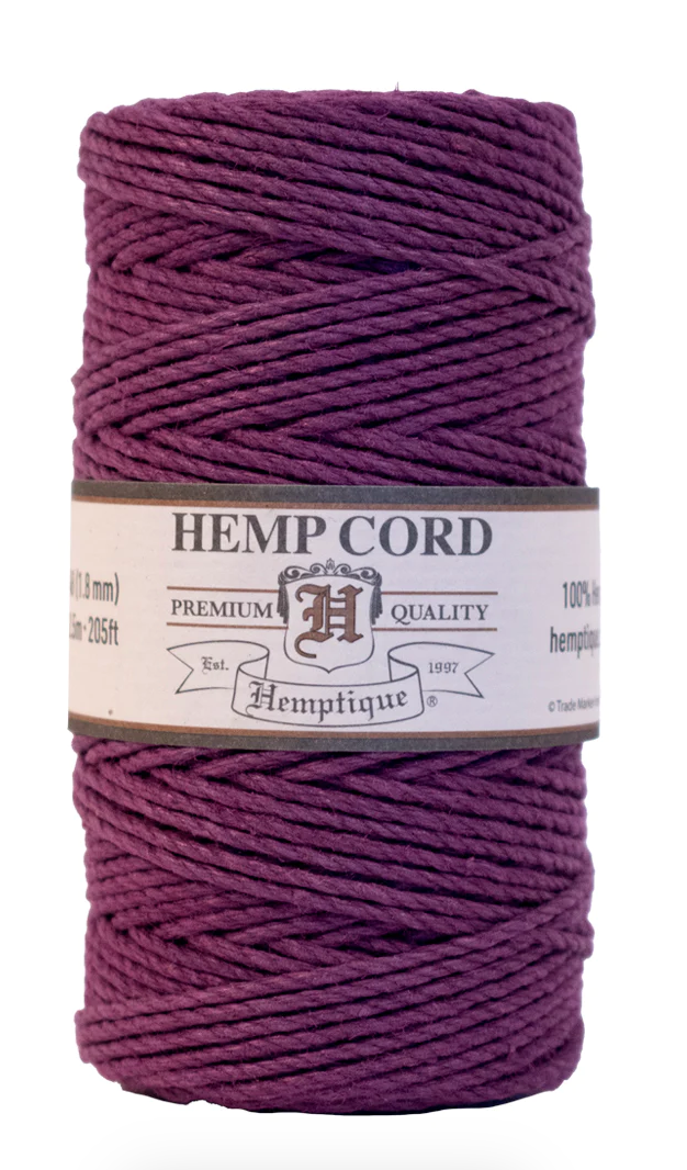 Colored hemp - corded twine