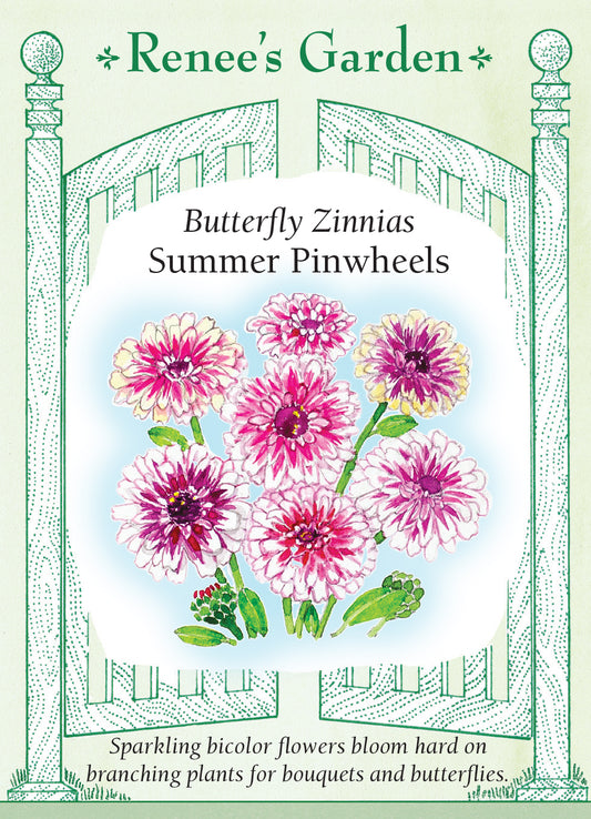 Zinnias (Butterfly) Summer Pinwheels