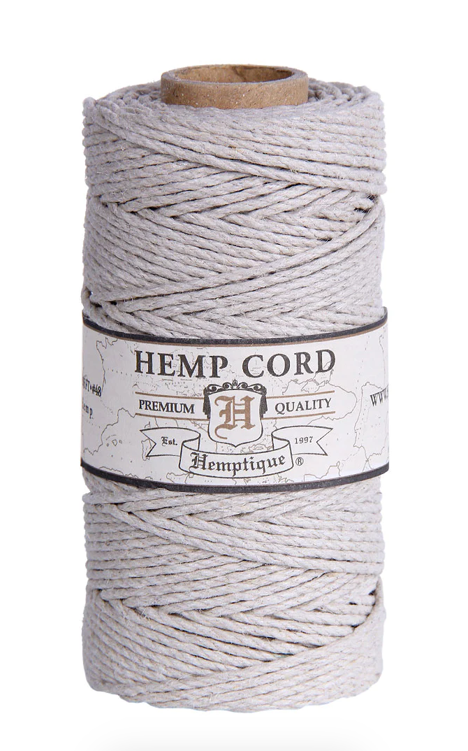 Colored hemp - corded twine